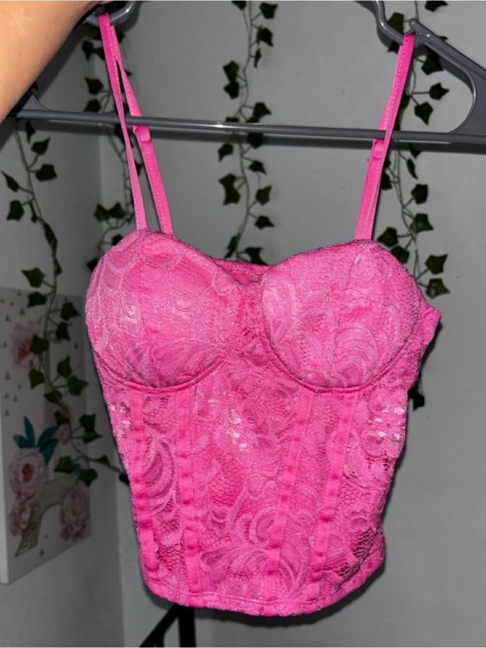 Women’s pink floral design top